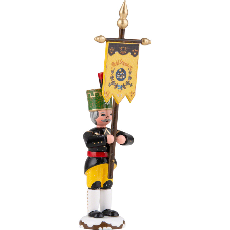 Winter Children Miner with Banner - 9 cm / 3.5 inch