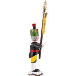 Winter Children Miner with Banner - 9 cm / 3.5 inch