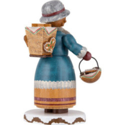 Räuchermännchen Winterkinder Lebkuchenhändlerin - 20 cm