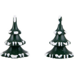 Winter Children Trees - Small - Set of 2 - 6 cm / 2.4 inch