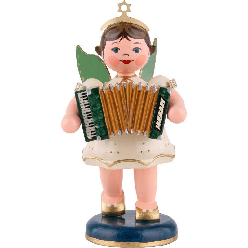Angel with Accordion - 10 cm / 3.9 inch