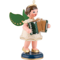Angel with Accordion - 10 cm / 3.9 inch