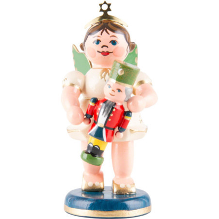 Engel mit Nussknacker - 6,5 cm