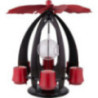 1-Tier Pyramid NOVA - Anthracite/Rubyred - 38 cm / 15 inch