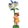 Flower Child Girl with Horned Violet - 11 cm / 4.3 inch