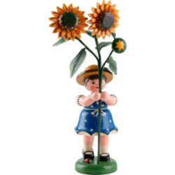 Flower Child Girl with Sunflower - 17 cm / 6.7 inch