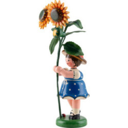 Flower Child Girl with Sunflower - 17 cm / 6.7 inch