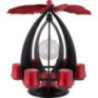 1-Tier Pyramid NOVA - Anthracite/Rubyred - 38 cm / 15 inch