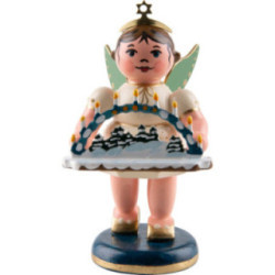 Engel mit Schwibbogen - 6,5 cm