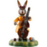 Hasenmusikant Mädchen mit Kontrabass - 10 cm
