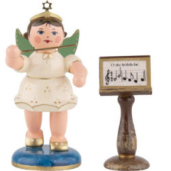 Angel as a Conductor with Music Stand - 6 cm / 2.4 inch