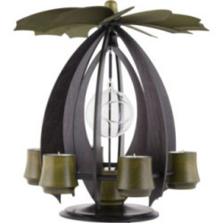 1-Tier Pyramid NOVA - Anthracite/Mossgreen - 38 cm / 15 inch
