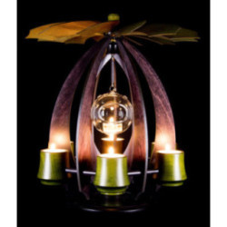 1-Tier Pyramid NOVA - Anthracite/Mossgreen - 38 cm / 15 inch