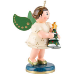 Engel mit Tannenbaum - 6 cm