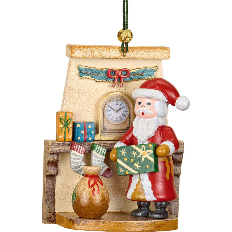 Christbaumschmuck Weihnachtsmann Bescherung - 8 cm