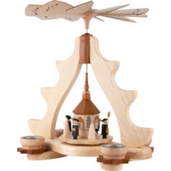 1-stöckige Pyramide Seiffener Kirche - 36 cm