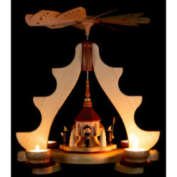 1-Tier Pyramid - Seiffen Church - 36 cm / 14 inch