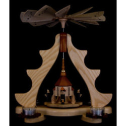 1-Tier Pyramid - Seiffen Church - 36 cm / 14 inch