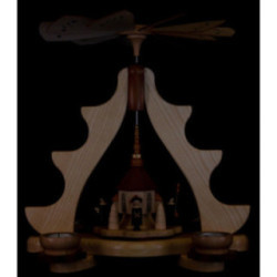 1-Tier Pyramid - Seiffen Church - 36 cm / 14 inch