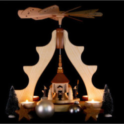 1-Tier Pyramid - Seiffen Church - 36 cm / 14 inch
