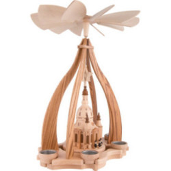 1-Tier Pyramid - Church of Our Lady Dresden - 47x34x34 cm / 18.5x13.3x13.3 inch