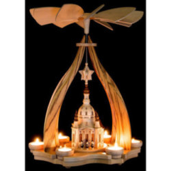 1-Tier Pyramid - Church of Our Lady Dresden - 47x34x34 cm / 18.5x13.3x13.3 inch