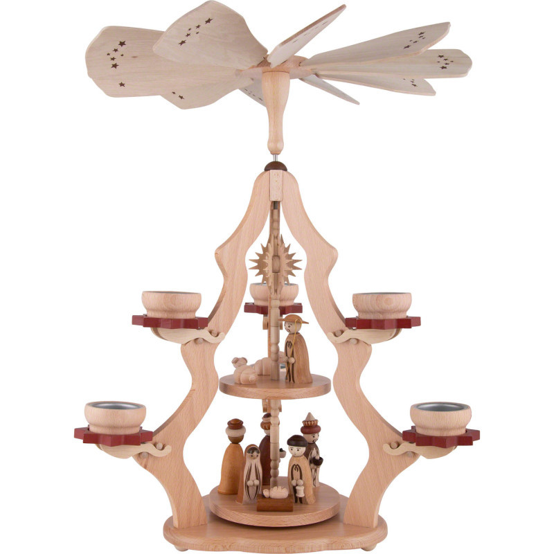 2-stöckige Pyramide Christi Geburt - 47 cm