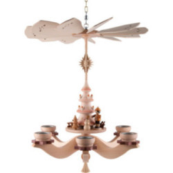 1-Tier Hanging Pyramid Winter Children - 48x38x38 cm / 18,5x15x15 inch