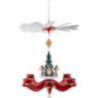 1-Tier Hanging Pyramid - Angels, Red - 47 cm / 18.5 inch