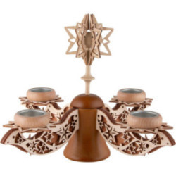 Advent Candle Holder, Natural/Brown - 27 cm / 10.6 inch