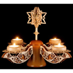 Advent Candle Holder, Natural/Brown - 27 cm / 10.6 inch