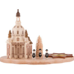 Teelichthalter mit Dresdner Frauenkirche und Kurrende - 14,5 cm