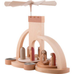 1-Tier Pyramid - Nativity - Modern - 33 cm / 13 inch