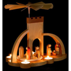 1-Tier Pyramid - Nativity - Modern - 33 cm / 13 inch