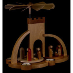 1-Tier Pyramid - Nativity - Modern - 33 cm / 13 inch