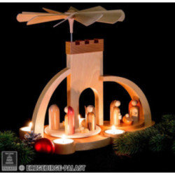 1-stöckige Pyramide Christi Geburt - modern - 33 cm