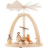 1-stöckige Pyramide Krippenfiguren bunt - 33 cm
