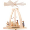 1-stöckige Pyramide Krippenfiguren bunt - 33 cm