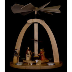 1-stöckige Pyramide Krippenfiguren bunt - 33 cm
