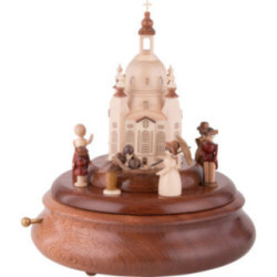 Electronic Music Box - Historical Scene in Front of Church of Our Lady - 21 cm / 8 inch