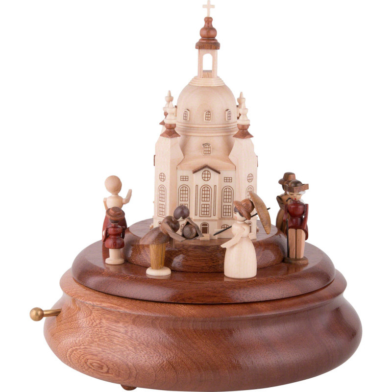 Electronic Music Box - Historical Scene in Front of Church of Our Lady - 21 cm / 8 inch