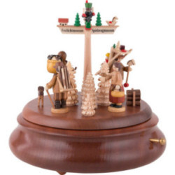 Electronic Music Box - Town of Seiffen - 19 cm / 7.5 inch