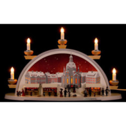 Candle Arch - Dresden Christmas Market Approx. 1900 - 54x32x12 cm / 21x12.5x4.7 inch