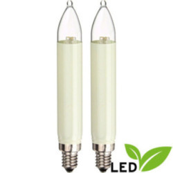 LED-Kleinschaftkerze - Sockel E10 - warmweiß - 0,1-0,3W