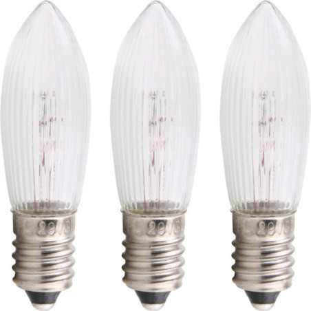 Rippled Bulb - E10 Socket - 12V/3W