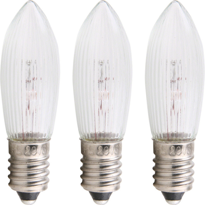 Rippled Lamp - E10 Socket - 55V/3W