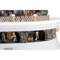 Schwibbogen Weihnachtsmarkt am "Molchner Stolln" zu Pobershau (limitierte Auflage) - 74x28x58 cm