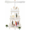 3-Tier Pyramid - Christmas, White - 35 cm / 13.8 inch