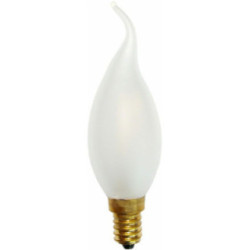 LED-Windstoßlampe gefrostet - Sockel E14 - 230V/2,5W