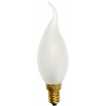 LED-Windstoßlampe gefrostet - Sockel E14 - 230V/2,5W